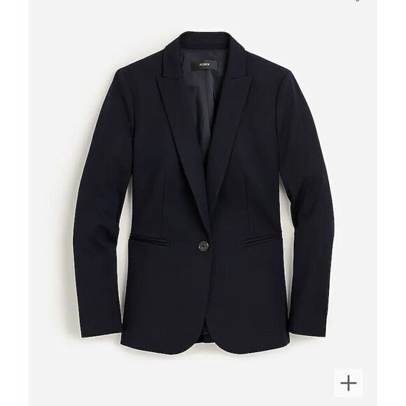 NEW J CREW Parke blazer in bi-stretch cotton SZ 0 - Picture 3 of 7